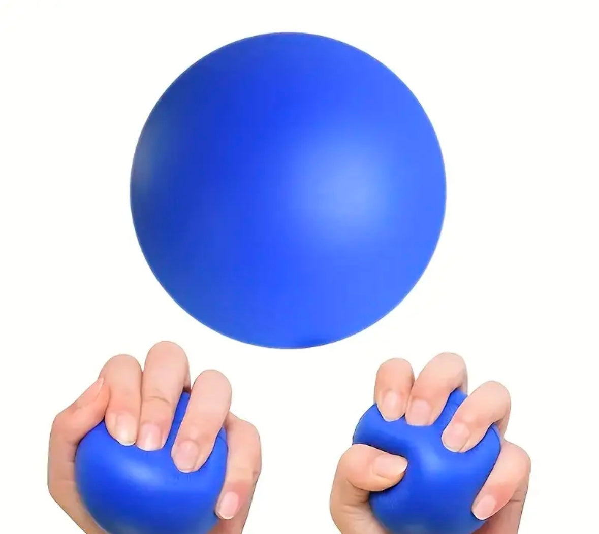 Stressboll Blå Rund– Optimal för Handstyrketräning