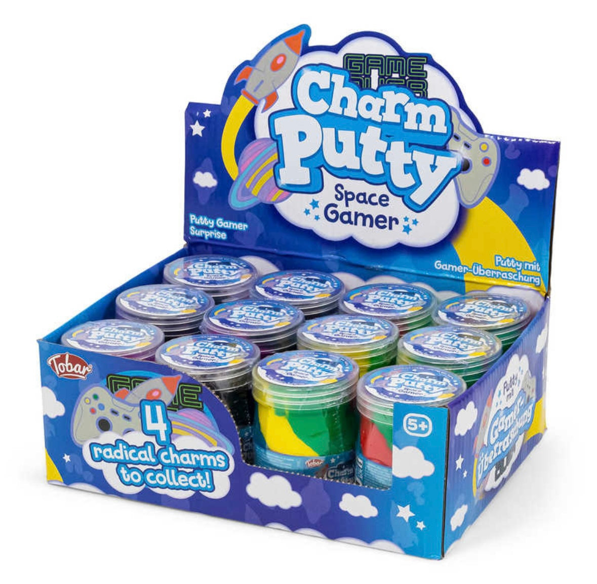 Charm Putty Space Gamer – Knådlera med Dold Planet för Kreativitet och Fokus