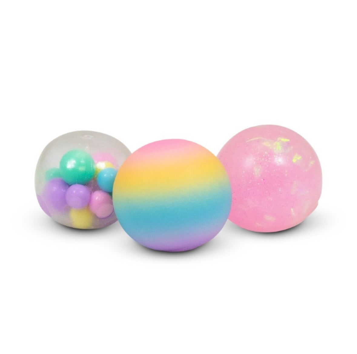 Scrunchems Unicorn, Squish Bollar 3-pack – Sött och Roligt Hjälpmedel för Fokus och Stresslindring