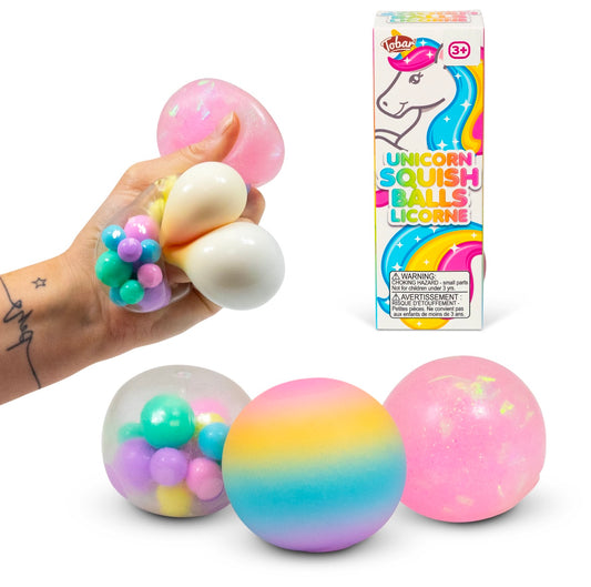 Scrunchems Unicorn, Squish Bollar 3-pack 🦄